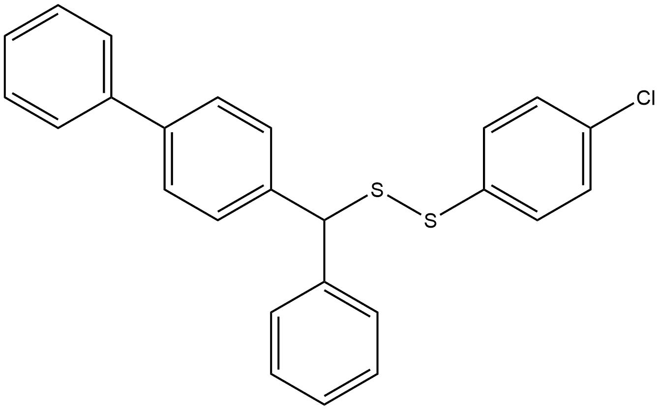 Disulfide, p-chlorophenyl p,α-diphenylbenzyl (8CI)