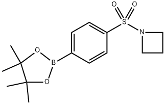 1-((4-(4,4,5,5-四甲基-1,3,2-二氧硼杂环戊烷-2-基)苯基)磺酰基)氮杂环丁烷,2781935-67-7,结构式