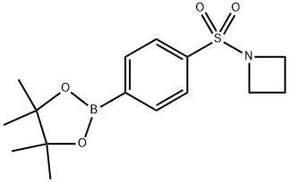 Azetidine, 1-[[4-(4,4,5,5-tetramethyl-1,3,2-dioxaborolan-2-yl)phenyl]sulfonyl]- Structure