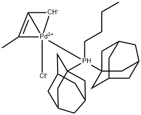 Palladium, [(1,2,3-η)-2-buten-1-yl][butylbis(tricyclo[3.3.1.13,7]dec-1-yl)phosphine]chloro- Structure