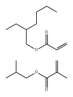 2-Propenoic acid, 2-methyl-, 2-methylpropyl ester, polymer with 2-ethylhexyl 2-propenoate Structure