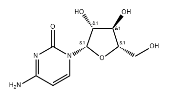 1-β-L-Arabinofuranosylcytosine Struktur