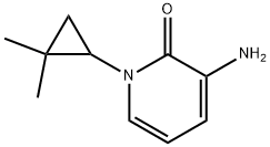 3-Amino-1-(2,2-dimethylcyclopropyl)pyridin-2(1H)-one Struktur