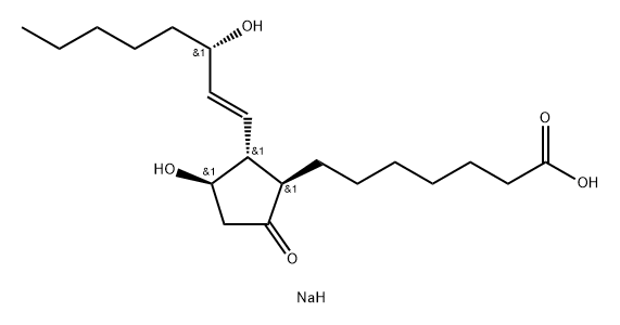 Alprostadil sodium Structure