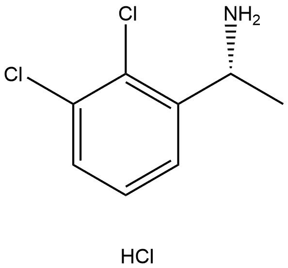 (R)-1-(2,3-dichlorophenyl)ethan-1-amine hydrochloride 结构式
