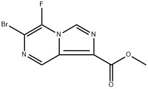Methyl 6-bromo-5-fluoroimidazo[1,5-a]pyrazine-1-carboxylate Struktur