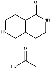 八氢-2,6-萘啶-1(2H)-酮乙酸盐 结构式