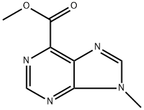 9H-Purine-6-carboxylic acid, 9-methyl-, methyl ester Structure