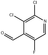 2,3-Dichloro-5-fluoroisonicotinaldehyde Struktur