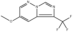 3-Methoxy-5-(trifluoromethyl)imidazo[1,5-b]pyridazine Struktur