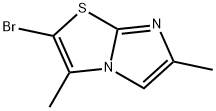2-bromo-3,6-dimethylimidazo[2,1-b]thiazole 化学構造式