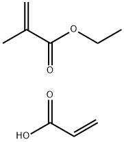 2-Propenoic acid, 2-methyl-, ethyl ester, polymer with 2-propenoic acid Struktur