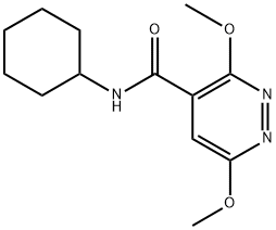 N-cyclohexyl-3,6-dimethoxypyridazine-4-carboxamide Structure