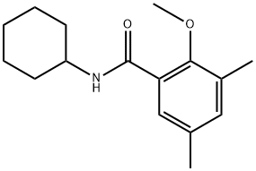 N-cyclohexyl-2-methoxy-3,5-dimethylbenzamide Structure