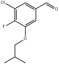 3-Chloro-4-fluoro-5-isobutoxybenzaldehyde Struktur
