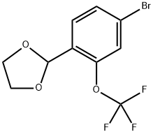 2-(4-Bromo-2-(trifluoromethoxy)phenyl)-1,3-dioxolane Struktur
