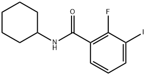 N-cyclohexyl-2-fluoro-3-iodobenzamide Structure