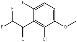 1-(2-CHLORO-6-FLUORO-3-METHOXYPHENYL)-2,2-DIFLUOROETHANON, 2807464-53-3, 结构式