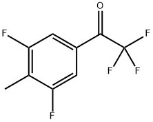 1-(3,5-Difluoro-4-methylphenyl)-2,2,2-trifluoroethanone Struktur