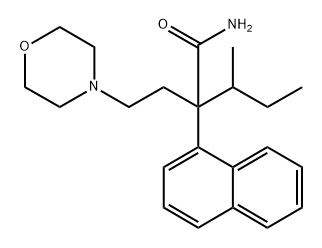 α-(sec-Butyl)-α-(1-naphtyl)-4-morpholinebutyramide Structure