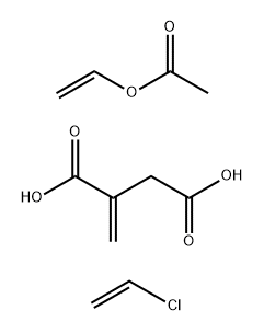 Butanedioic acid, methylene-, polymer with chloroethene and ethenyl acetate Structure