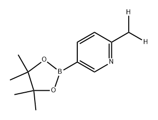 2-(methyl-d2)-5-(4,4,5,5-tetramethyl-1,3,2-dioxaborolan-2-yl)pyridine Struktur