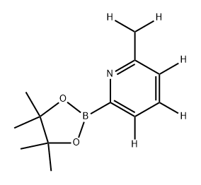 2-(methyl-d2)-6-(4,4,5,5-tetramethyl-1,3,2-dioxaborolan-2-yl)pyridine-3,4,5-d3 Struktur
