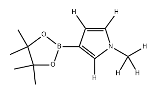 1-(methyl-d3)-3-(4,4,5,5-tetramethyl-1,3,2-dioxaborolan-2-yl)-1H-pyrrole-2,4,5-d3 Structure