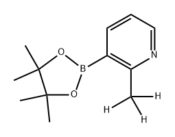 2-(methyl-d3)-3-(4,4,5,5-tetramethyl-1,3,2-dioxaborolan-2-yl)pyridine Struktur