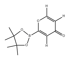2-(4,4,5,5-tetramethyl-1,3,2-dioxaborolan-2-yl)-4H-pyran-4-one-3,5,6-d3 Structure