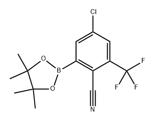 4-chloro-2-(4,4,5,5-tetramethyl-1,3,2-dioxaborolan-2-yl)-6-(trifluoromethyl)benzonitrile|4-chloro-2-(4,4,5,5-tetramethyl-1,3,2-dioxaborolan-2-yl)-6-(trifluoromethyl)benzonitrile