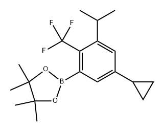 2819708-51-3 2-(5-cyclopropyl-3-isopropyl-2-(trifluoromethyl)phenyl)-4,4,5,5-tetramethyl-1,3,2-dioxaborolane