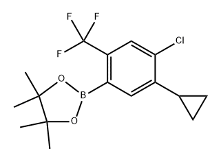 2-(4-chloro-5-cyclopropyl-2-(trifluoromethyl)phenyl)-4,4,5,5-tetramethyl-1,3,2-dioxaborolane|