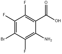 2-氨基-4-溴-3,5,6-三氟苯甲酸, 2820536-78-3, 结构式