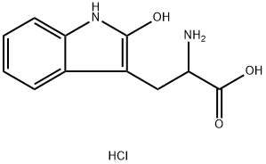 Tryptophan, 2-hydroxy-, hydrochloride (1:1) Struktur