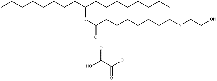 Octanoic acid, 8-[(2-hydroxyethyl)amino]-, 1-octylnonyl ester, ethanedioate (1:1) Structure