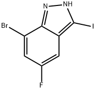 7-溴-5-氟-3-碘-2H-吲唑, 2827387-11-9, 结构式