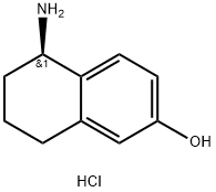(R)-5-Amino-5,6,7,8-tetrahydronaphthalen-2-ol hydrochloride Structure