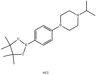 1-Isopropyl-4-(4-(4,4,5,5-tetramethyl-1,3,2-dioxaborolan-2-yl)phenyl)piperazine hydrochloride|1-异丙基-4-(4-(4,4,5,5-四甲基-1,3,2-二氧硼杂环戊烷-2-基)苯基)哌嗪盐酸盐