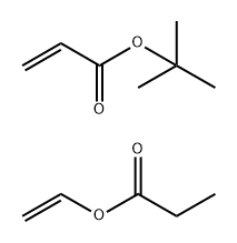 2-丙烯酸-1,1-二甲基乙酯与丙酸乙烯基酯的聚合物, 28301-43-1, 结构式