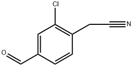 2-(2-Chloro-4-formylphenyl)acetonitrile Structure