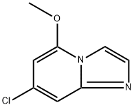7-氯-5-甲氧基咪唑并[1,2-A]吡啶 结构式