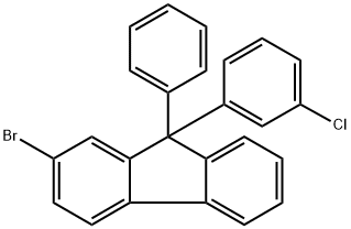 2-溴-9-(3-氯苯基)-9-苯基-9H-芴,2845126-39-6,结构式
