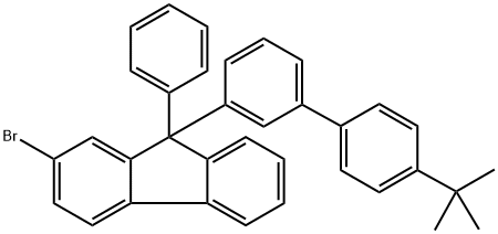 2-溴-9-(4'-(叔丁基)-[1,1'-联苯]-3-基)-9-苯基-9H-芴,2845126-53-4,结构式