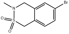 6-溴-3-甲基-3,4-二氢1H-苯并[D][1,2]噻嗪2,2-二氧化物, 2847901-73-7, 结构式
