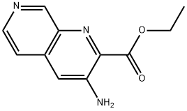 3-氨基-1,7-萘啶-2-羧酸乙酯 结构式