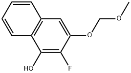 2-氟-3-(甲氧基甲氧基)萘-1-醇 结构式