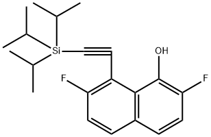 2,7-二氟-8-(三异丙基硅基)乙炔基)萘-1-醇, 2852767-37-2, 结构式