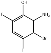 2-氨基-3-溴-4,6-二氟苯酚 结构式