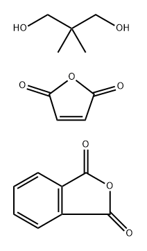1,3-Isobenzofurandione, polymer with 2,2-dimethyl-1,3-propanediol and 2,5-furandione Structure